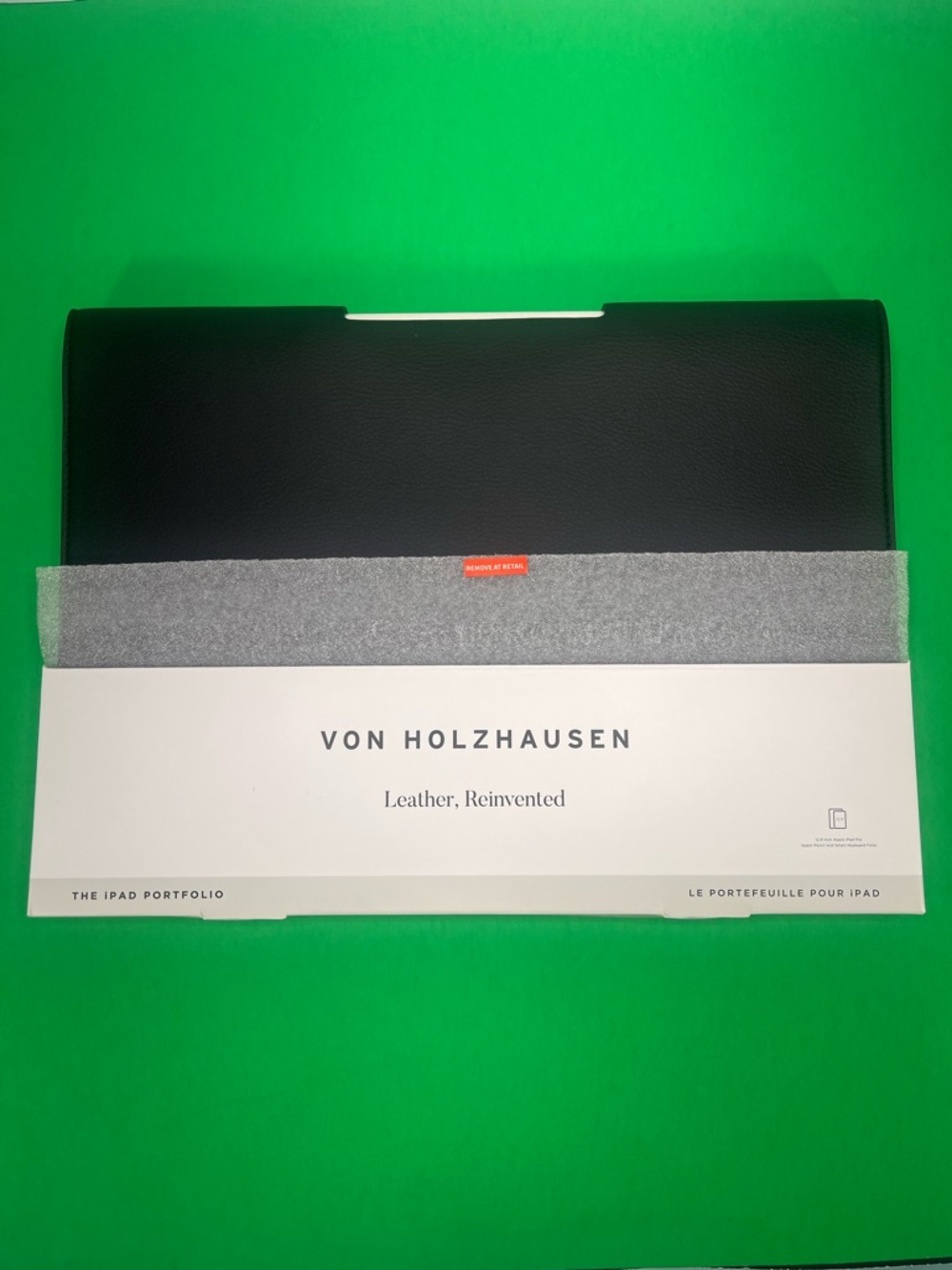 Von Holzhausen Leather Tablet Sleeve Clutch - Black for iPad 12.9 inch. New - Picture 7 of 8